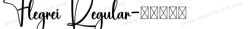 Flegrei Regular字体转换